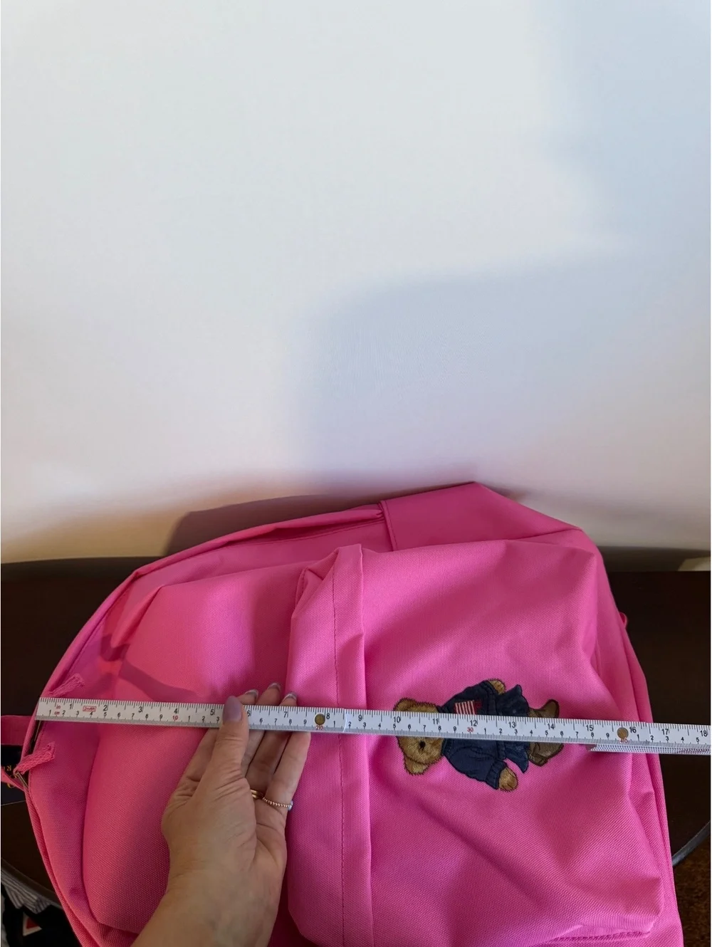 Polo Ralph Lauren Pink Baja Backpack Bear Embroidered NWT